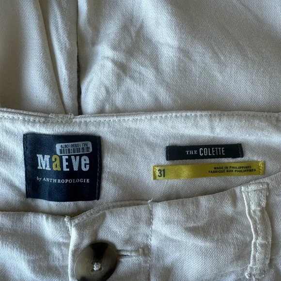 The Colette Cropped Wide-Leg Pants by Maeve: Linen Edition - Picture 3 of 4